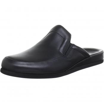 Romika Carlo 02 75102 - Zapatillas de casa de cuero para hombre, color negro, talla 42