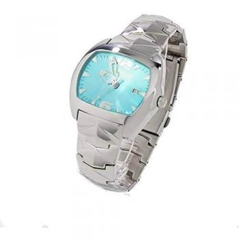 Chronotech Unisex Analog Quartz Watch CT2188L-01M (Ø 41mm) Transparent Blue