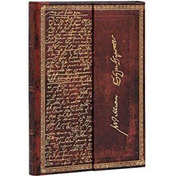 Libreta Mini Rayada Horizontal con Cierre Magnético Shakespeare Burdeos