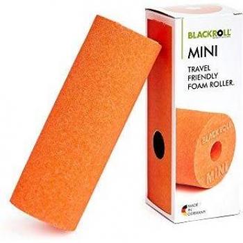 BLACKROLL MINI Orange - Mini massage roller, compact design, high-density foam for effective muscle recovery, lightweight and portable, suitable for targeted self-myofascial release and trigger point therapy