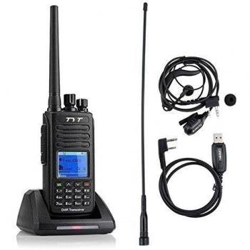TYT Tytera MD-390 DMR Digital Radio, Waterproof Dustproof IP67 Walkie Talkie, UHF Two-Way Radio, Transceiver Compatible with Mototrbo, with 2 Antenna