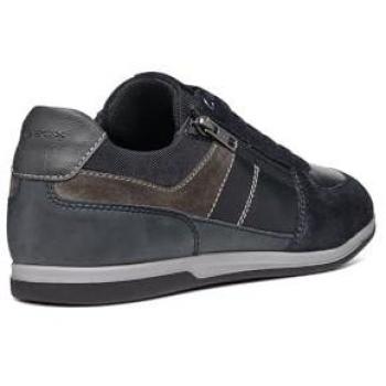 Geox U Renan B Breathable Men's Sneakers - Navy/Grey, Size EU 45