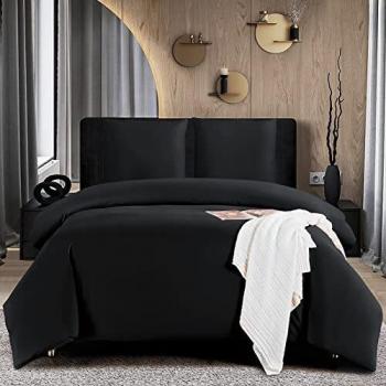Wavve Juego de Funda Nórdica para Cama 90, Funda de Edredón 155x220 cm con 1 Funda de Almohada 80x80 cm, Suave y Transpirable