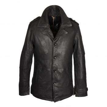 Gipsy Mic Latriv W Abrigo de Cuero Negro XXL
