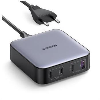 Cargador USB-C Nexode 100W GaN, Carga Rápida, 4 Puertos, Gris, Corriente Alterna