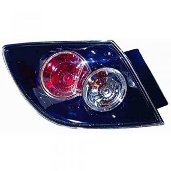 Piloto Trasero Izquierdo para Mazda 3 Hatchback 5P (03-09) - Recambio Nuevo, IPARLUX 16483041, con portalámparas, Blanco-Rojo, Exterior Fondo Negro, compatible con