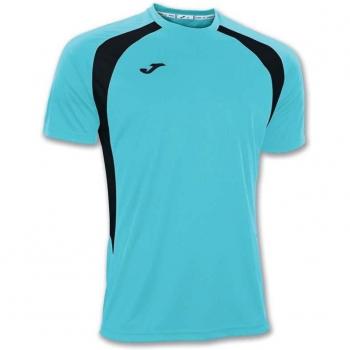 Joma - Camiseta champion iii turquesa fluor-ngro m/c para hombre