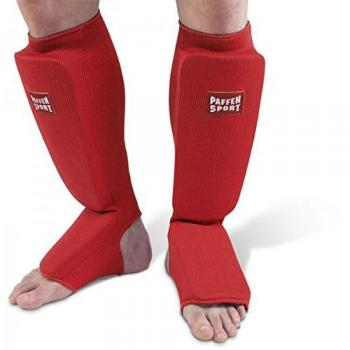 Paffen-Sport Allround Espinilleras y la Protector de sujeción rojo S - XL, Talla:XL
