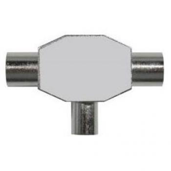Adaptador Inductivo TV 1 Macho/2 Hembras metálico de 7hSevenOn Elec