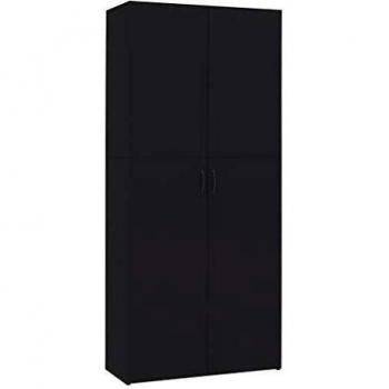vidaXL Mueble Zapatero de Aglomerado Mobiliario Recibidor Decoración Organización Almacenamiento Calzados Duradero Útil Duradero Gris 80x35.5x180cm