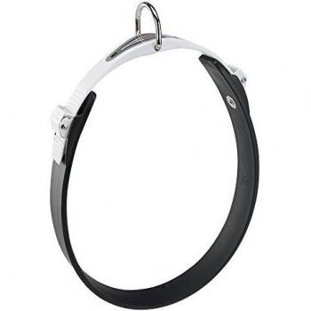 Feplast Collar de Goma Técnica para Perros Ergoflex C28/51, Hipoalergénico y Atóxico, Lavable, Sistema de Microrregulación, A: 43 x 51 Cm-B: 28 Mm Negro