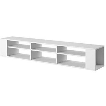 Mueble de TV Colgante Weri - 175 cm - Blanco - Moderno - Minimalista