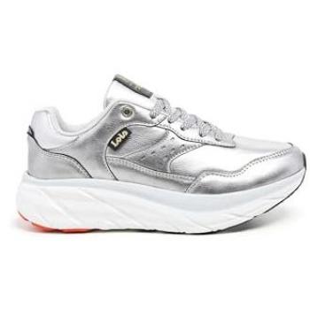 Zapatillas Deportivas de Mujer Lois con Cierre de Cordones y Logotipo Lateral, Color Plateado, Talla 41