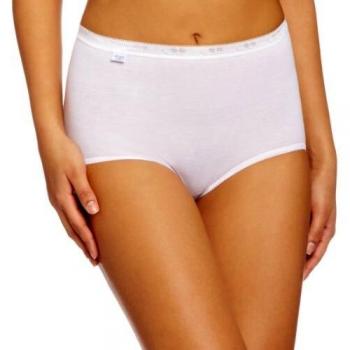 Pack de 3 Braguitas Maxi Básicas Sloggi para Mujer - Algodón Blanco