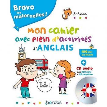 Mon cahier avec plein d'activités d'anglais