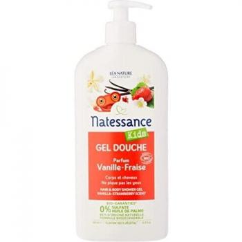 Champú y ducha con Vainilla y Fresa 500 ml - Natessance
