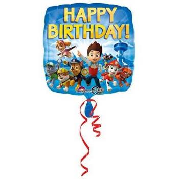 Patrulla Canina - Globo de foil, feliz cumpleaños