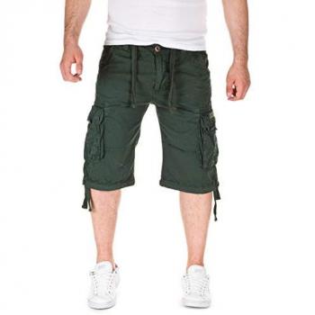 Alpha Industries Men's Jet Cargo Shorts - Dark Petrol, Size 42