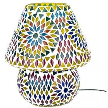 Lámpara de Sobremesa Árabe Multicolor Signes Grimalt - 19x19x22cm, Modelo 1
