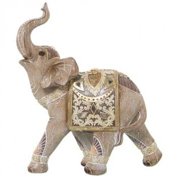 Figura Decorativa Elefante Dorado Plástico 13 x 27 x 30 cm Alexandra House Living