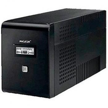 SAI 1000VA PHASAK REACTIVO 2XSCHUKO LED PH 9411