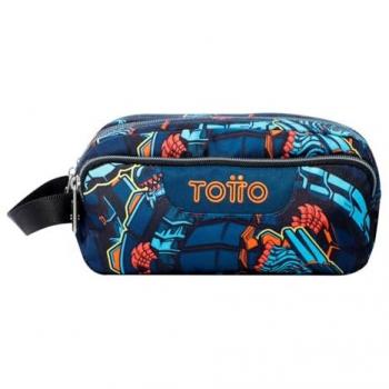 Estuche Escolar Agapec Zord, 3 Compartimentos, Grande, Dimensiones 23 x 11.5 x 10.5 cm, Asa Lateral, Tiradores Ergonómicos con PVC, Tejido Resistente