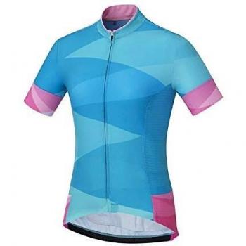 SHIMANO Sumire Jersey Mujer, Green Talla M 2019 Maillot Manga Corta
