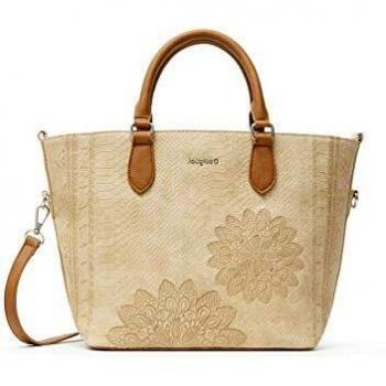 Desigual PU Hand Bag, Mano Mujer, marrón, U