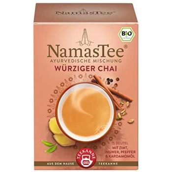 TEEKANNE Organic NamasTea Spicy Chai, 15 Double Chamber Bags (30 g)