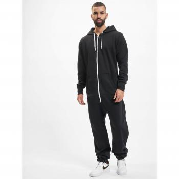 Urban Classics Black Sweat Jumpsuit Overall for Men - XS-S to XL-XXL