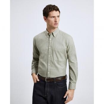 Camisa sport lisa de invierno Classic Fit de hombre Emidio Tucci