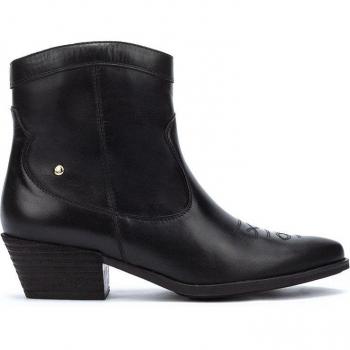 Pikolinos Botín de piel VERGEL W5Z con detalle de cremallera y estilo Western