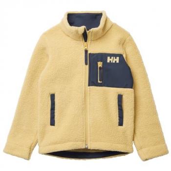 Helly Hansen Junior Champ Pile Full Zip Hooded Fleece Jacket Yellow 16 Years