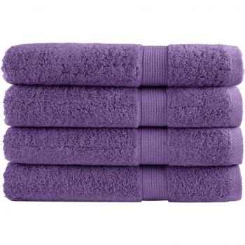 Toallas de sauna Solund 4 unidades morado 80x200 cm 600 gsm Vidaxl Púrpura