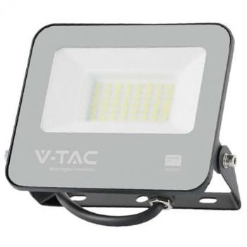 Faro LED V-TAC 30W 185LM/W Color Negro 4000K IP65 con Chip Samsung