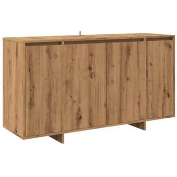 Aparador de madera de ingeniería roble artisan 135x41x75 cm, Armario, Armario de almacenaje, aparador Alto, Armario aparador, Armario Alto