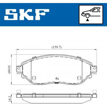 Pastillas de freno SKF VKBP 80012