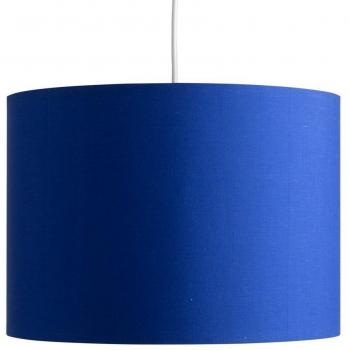 MiniSun – Moderna pantalla de tamaño grande, color azul y forma cilíndrica – para lámpara de techo o lámpara de mesa