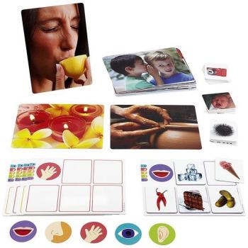 Juego de los sentidos - Juego educativo para desarrollar la percepción sensorial, incluye actividades interactivas, materiales didácticos variados, diseñado para niños a partir de 3 años, fomenta la creatividad y el aprendizaje a través del juego