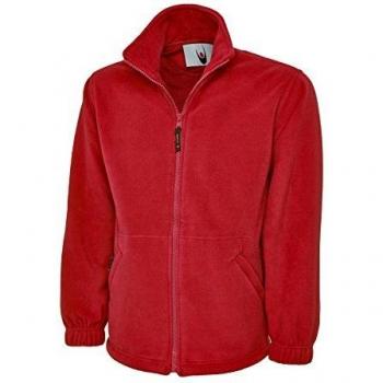 Chaqueta de Forro Polar Premium con Cierre Completo y Yugo Semicircular - Uneek UC601 para Hombre, Talla XL