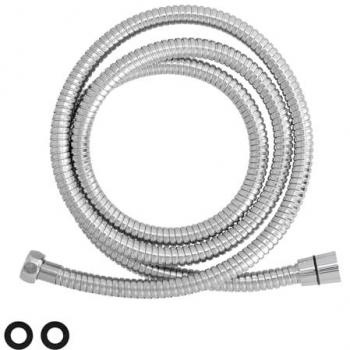 Flexo Manguera Ducha Extensible Acero Inoxidable 1,7 a 2 Metros con Accesorios de Latón - Flexible y Resistente a Torceduras
