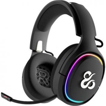 Newskill Aton Black Auriculares Gaming Inalámbricos RGB Bluetooth 5.0 Multiplataforma Negros