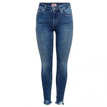 Only Blush Life Women's Skinny Fit Jeans - Medium Blue Denim