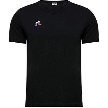 Le Coq Sportif tee SS Presentation Coton Camiseta, Hombre, Black, 4XL