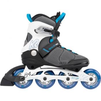 K2 Skate Patines En Línea Alexis 84 Pro para Mujer, Color Gris y Azul, Modelo 30G0517.1.1.085