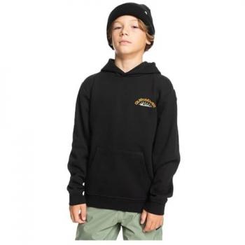 Quiksilver Sudadera Con Capucha Big Logo para Niños, diseño clásico con gran logotipo frontal, fabricada en mezcla de algodón y poliéster, suave al tacto, ajuste cómodo, disponible en varias tallas y colores