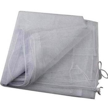 Mosquitera Pequeña Blanca Para Coche de Bebé Cochecito Carro Doble 230cm x 129cm / 90.6 Pulgadas x 50.8 Pulgadas