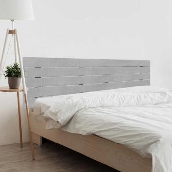 Cabecero de Madera Reciclada Estilo Palet Horizontal con Herrajes Incluidos (95cm, Acabado Mármol)