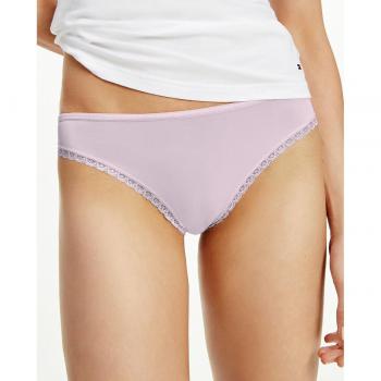 Pack de 3 braguitas Tommy Hilfiger con encaje floral en rosa y beige