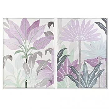 Cuadro DKD Home Decor 103,5 x 4,5 x 144 cm Tropical (2 Unidades)